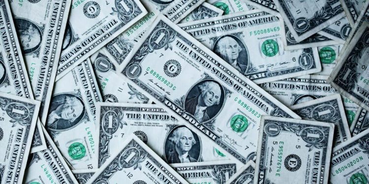 The dollar index at the 104.00 level pending the NFP report