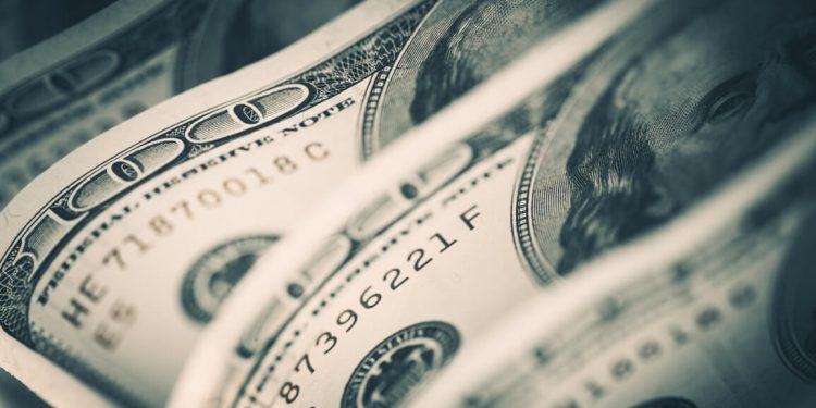 The dollar index is on the test at the 105.00 level