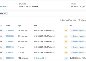Whale Transfers $4.2 Million PEPE To Binance – Selling Pressure Ahead?