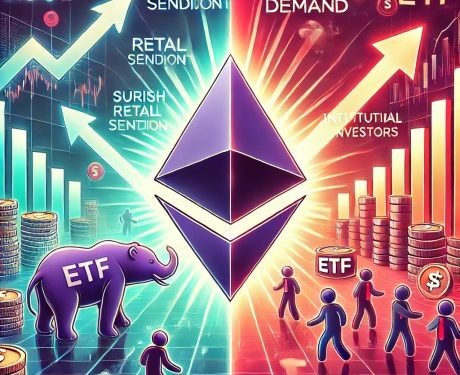 Ethereum Battles Bearish Retail Sentiment Amid Surging ETF Demand