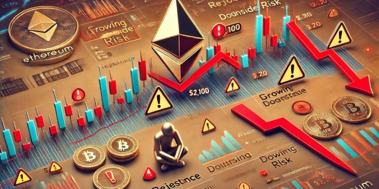 Ethereum Fails To Break $2,100 Resistance – Growing Downside Risk?