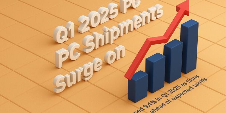 Q1 2025 Global PC Shipments Surge on Tariff Fears