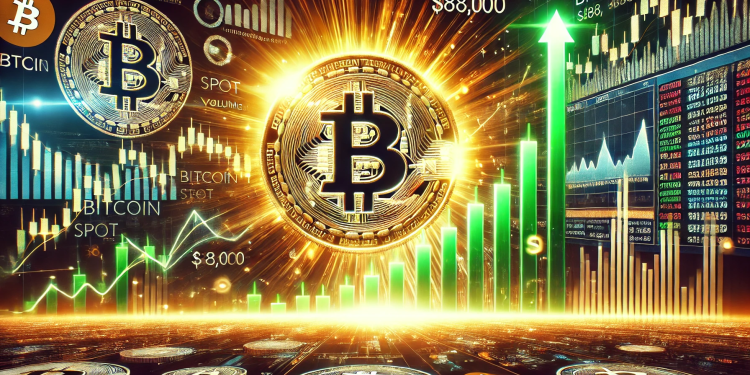 Bitcoin Spot Volume Nearly Triples As BTC Breaks $91,000