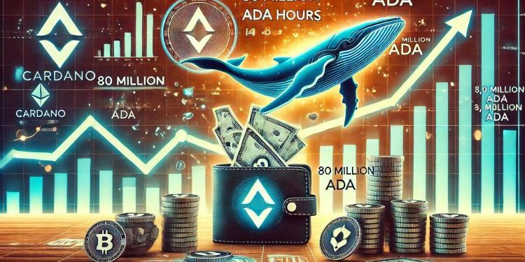 Cardano Whale Activity Spikes – 80 Million ADA Added In 48 Hours