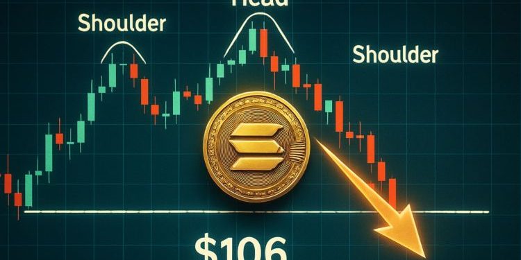 Solana Cracks Below Key Structure – Head And Shoulders Breakdown Points To $106