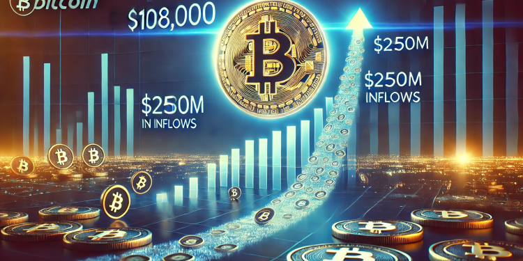Bitcoin Defies Bears: Price Nears $108,000 Despite $250M Exchange Inflows
