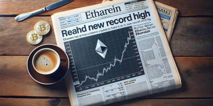 Ethereum Price Hits Fresh High as Bulls Dominate, Bitcoin Slides Lower
