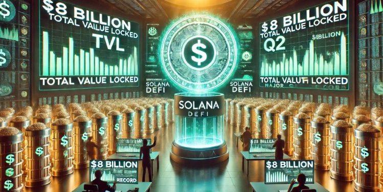 Solana DeFi Total Value Locked Hits $8 Billion Record With Major Q2 Growth