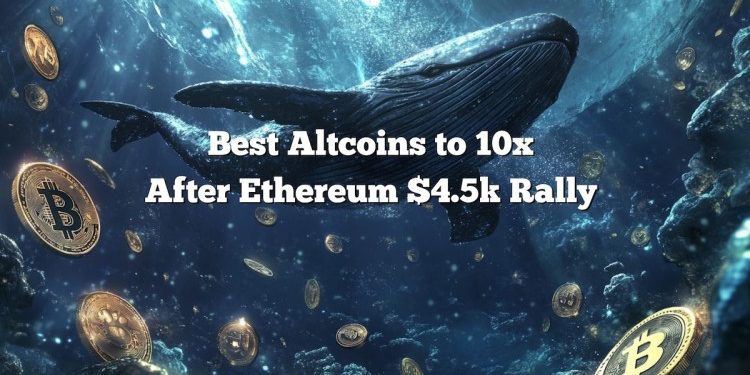 Best Altcoins to 10x After Ethereum’s $4.5K Breakout and $265K Whale Moves