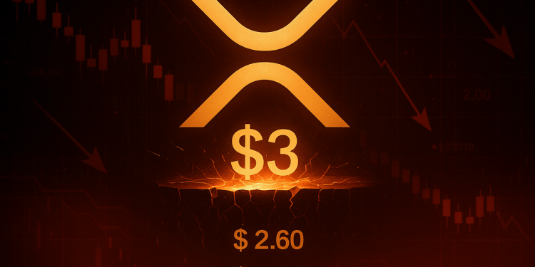 XRP Dips Under $3: Analyst Warns $2.6 Or Even $2 Could Be Next