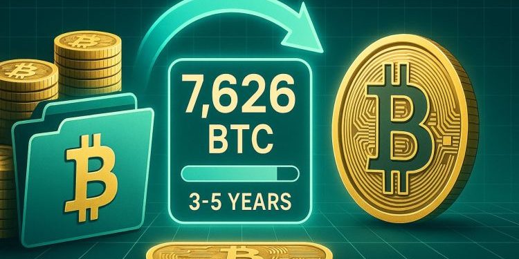 Old Bitcoin Supply Unlocks: 7,626 BTC Aged 3–5 Years Moves Onchain