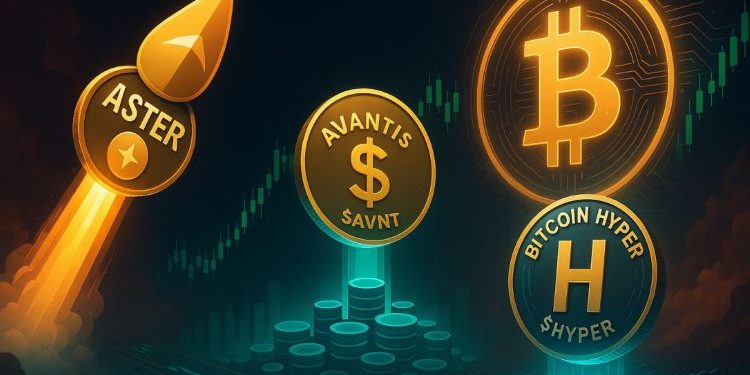 New Perpetual DEX Protocols Avantis & Aster Surge Amid Market Pullback with Bitcoin Hyper Ready to Launch