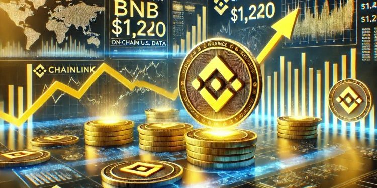 BNB Price Hits $1,240 Record High: Partners With Chainlink For On-Chain US Economic Data