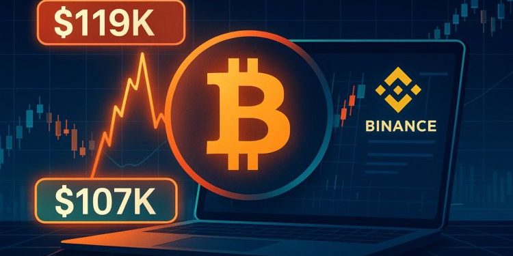 Bitcoin Trapped On Binance: The Battle Between $107K and $119K Heats Up