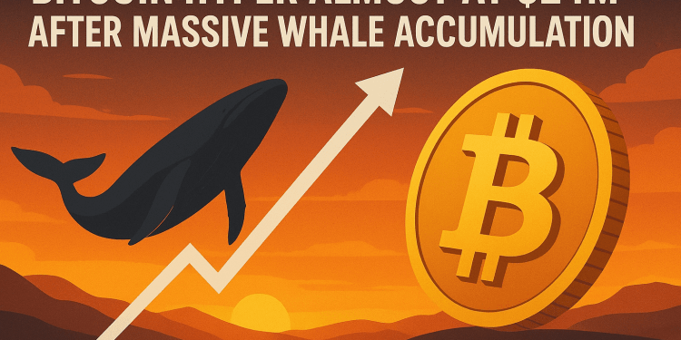 Bitcoin Hyper Almost at $24M After Massive Whale Accumulation