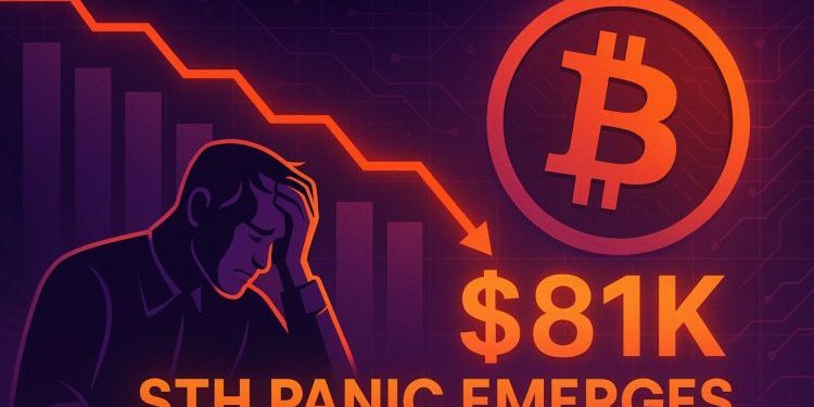 STH Panic Emerges as Bitcoin Crashes To $81K: Realized P/L Turns Negative For The First Time This Cycle