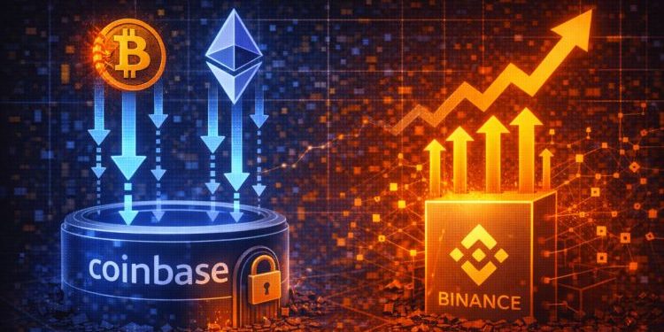 Bitcoin and Ethereum Coinbase Inflows Collapse While Binance Retains Relative Activity – Details