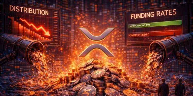 XRP Distribution Phase Continues, But Funding Rates Suggest Shorts Are Overextended