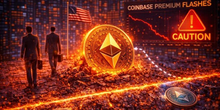 US Institutions Step Back From Ethereum: Coinbase Premium Flashes Caution
