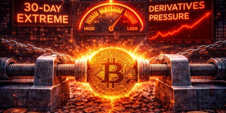 Bitcoin Derivatives Pressure Hits 30-Day Extreme, Price Refuses To Break
