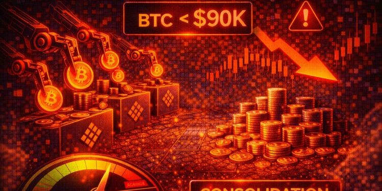 Bitcoin Data Shows Aggressive Sellers In Control As BTC Consolidates Below $90K
