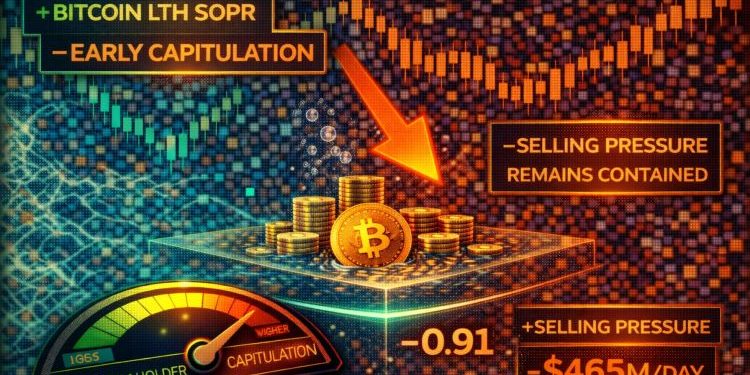 Bitcoin LTH SOPR Signals Early Capitulation, But Selling Pressure Remains Contained