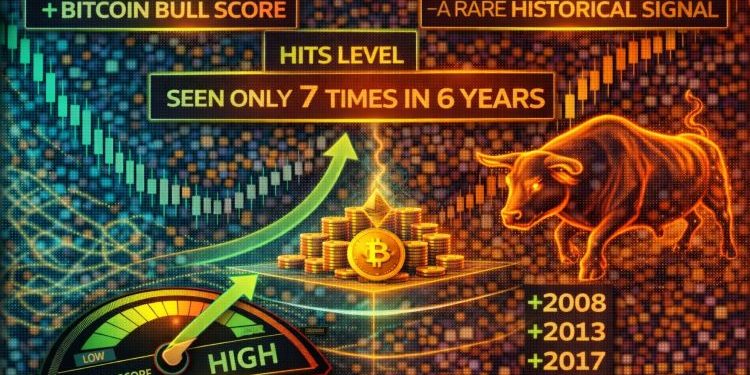 Bitcoin Bull Score Hits Level Seen Only 7 Times In 6 Years – A Rare Historical Signal