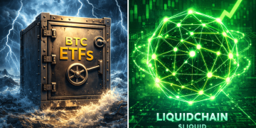 Institutional Hands Hold Firm: Bitcoin ETFs Absorb Shock While LiquidChain Defies Gravity