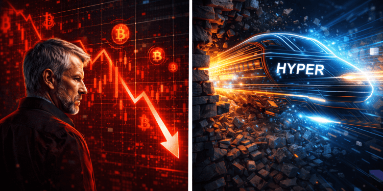 Saylor Buys $90M-Worth of Bitcoin Amidst Full Market Crash, While $HYPER Breaks Records