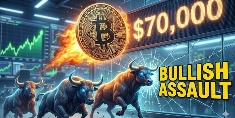 Bitcoin Price Explodes Higher, $70K Level Faces Fresh Bullish Assault