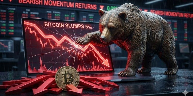 Bitcoin Price Slumps 5%, Bearish Momentum Returns With Force