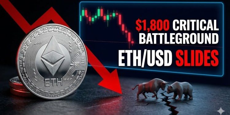 Ethereum Price Slides Deeper, $1,800 Emerges as Crucial Battleground