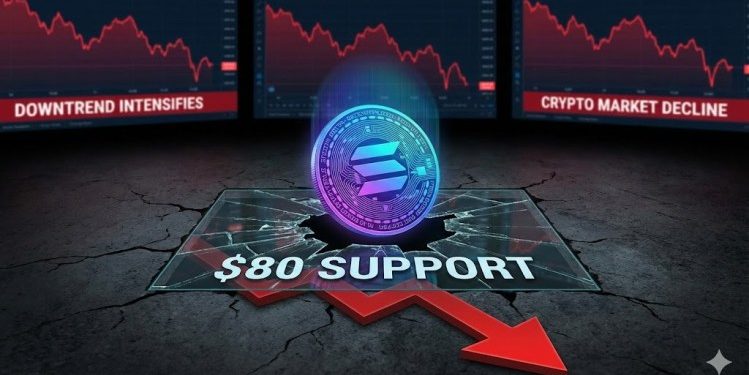 Solana (SOL) Loses $80 Floor, Downtrend Signals Intensify Rapidly Across Broader Crypto Space