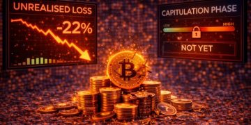 Bitcoin Unrealized Losses Reach 22% – Still No Capitulation Phase