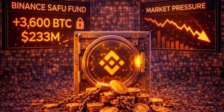 Binance SAFU Fund Adds 3,600 Bitcoin ($233M) As Market Faces Pressure
