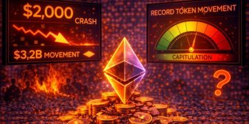 Ethereum Crash Below $2,000 Triggers Record Token Movement: Hinting At Capitulation