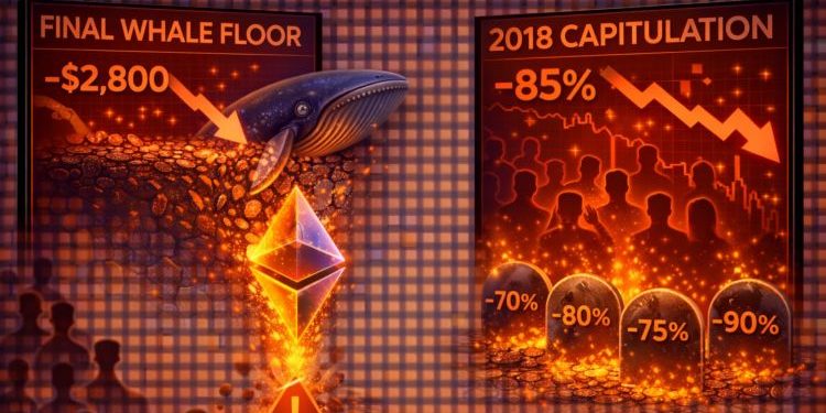 Ethereum Breaks Fhe Final Whale Floor In A 2018-Style Capitulation: What To Expect