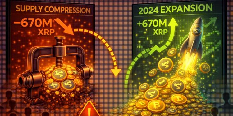 XRP’s Brutal Supply Compression Signals A Repeat Of The 2024 Expansion