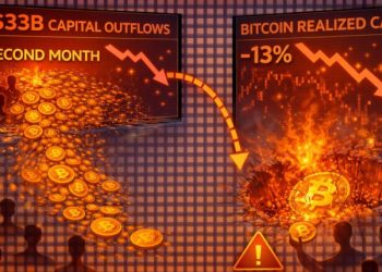 The $33 Billion Drain: Bitcoin Realized Cap Craters as Capital Abandons the Network for a Second Month