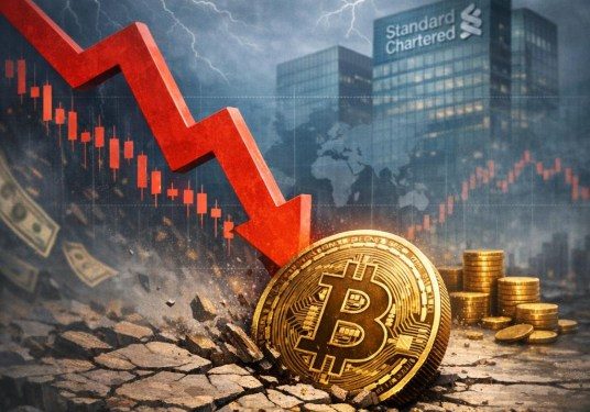 Standard Chartered Lowers Bitcoin Forecast: Predicts Price Dive To $50,000 Before Rebound