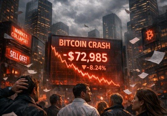 Bitcoin Price Crashes Below $73,000, Hitting Lowest Level Since 2024
