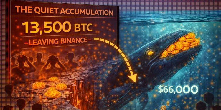 The Quiet Accumulation: 13,500 Bitcoin Leaving Binance Signals A Strategic Whale Pivot at $66,000